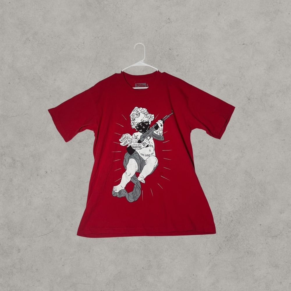 Red Graphic Short Sleeve Tee - Unbranded